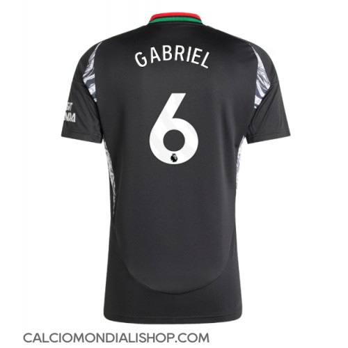 Maglie da calcio Arsenal Gabriel Magalhaes #6 Seconda Maglia 2024-25 Manica Corta